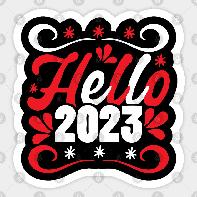 MERRY CHRISTMAS - HAPPY NEW YEAR 2023 Sticker by levelsart